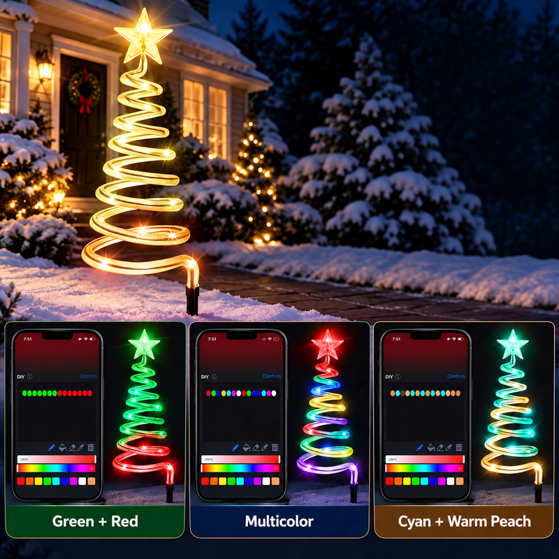 DIY color controls for RGB Christmas pathway lights
